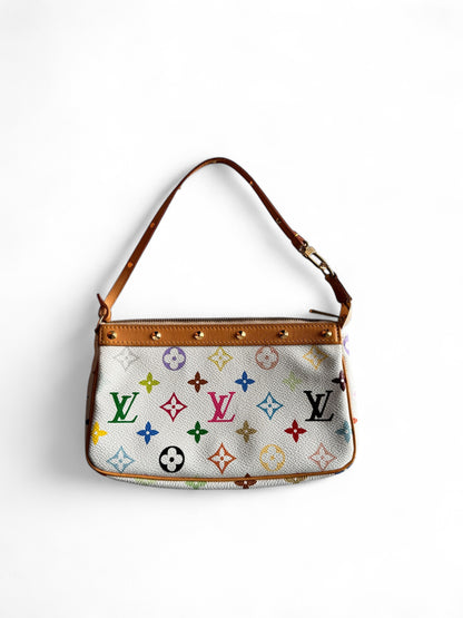 2000s Louis Vuitton x Murakami White Pochette