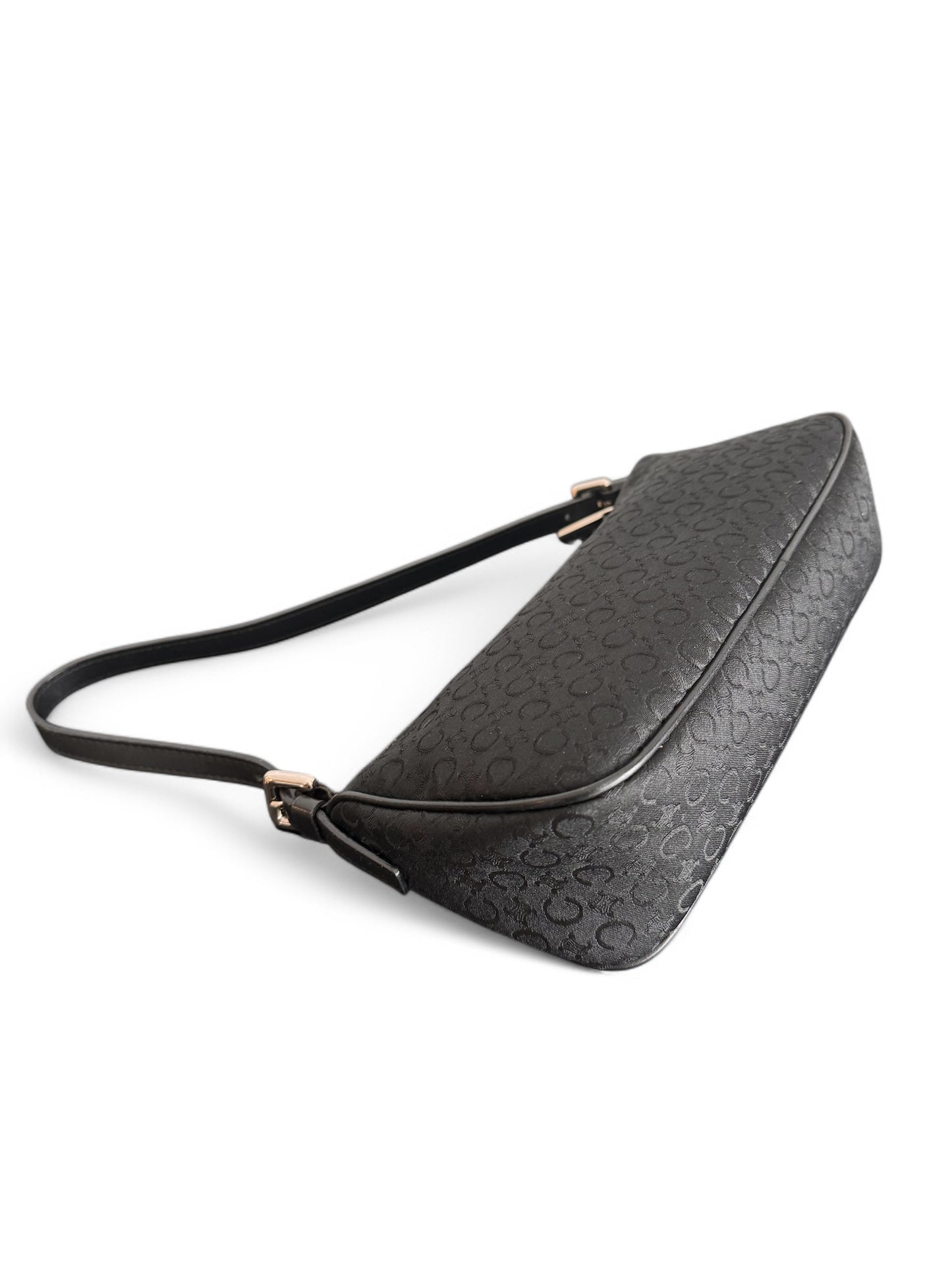 2000s Black Canvas Monogram Celine Bag