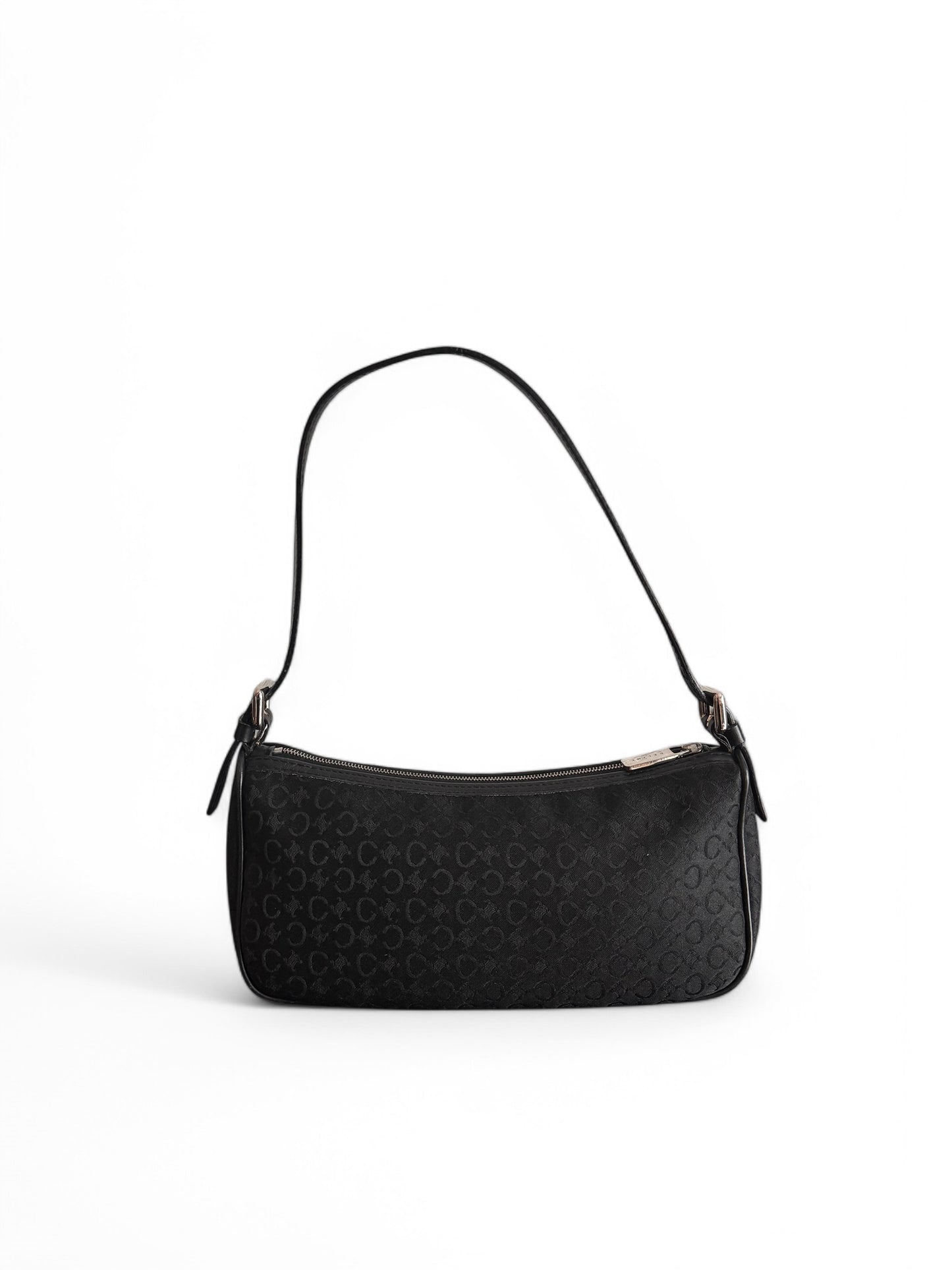 2000s Black Canvas Monogram Celine Bag