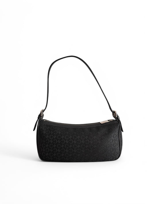 2000s Black Canvas Monogram Celine Bag