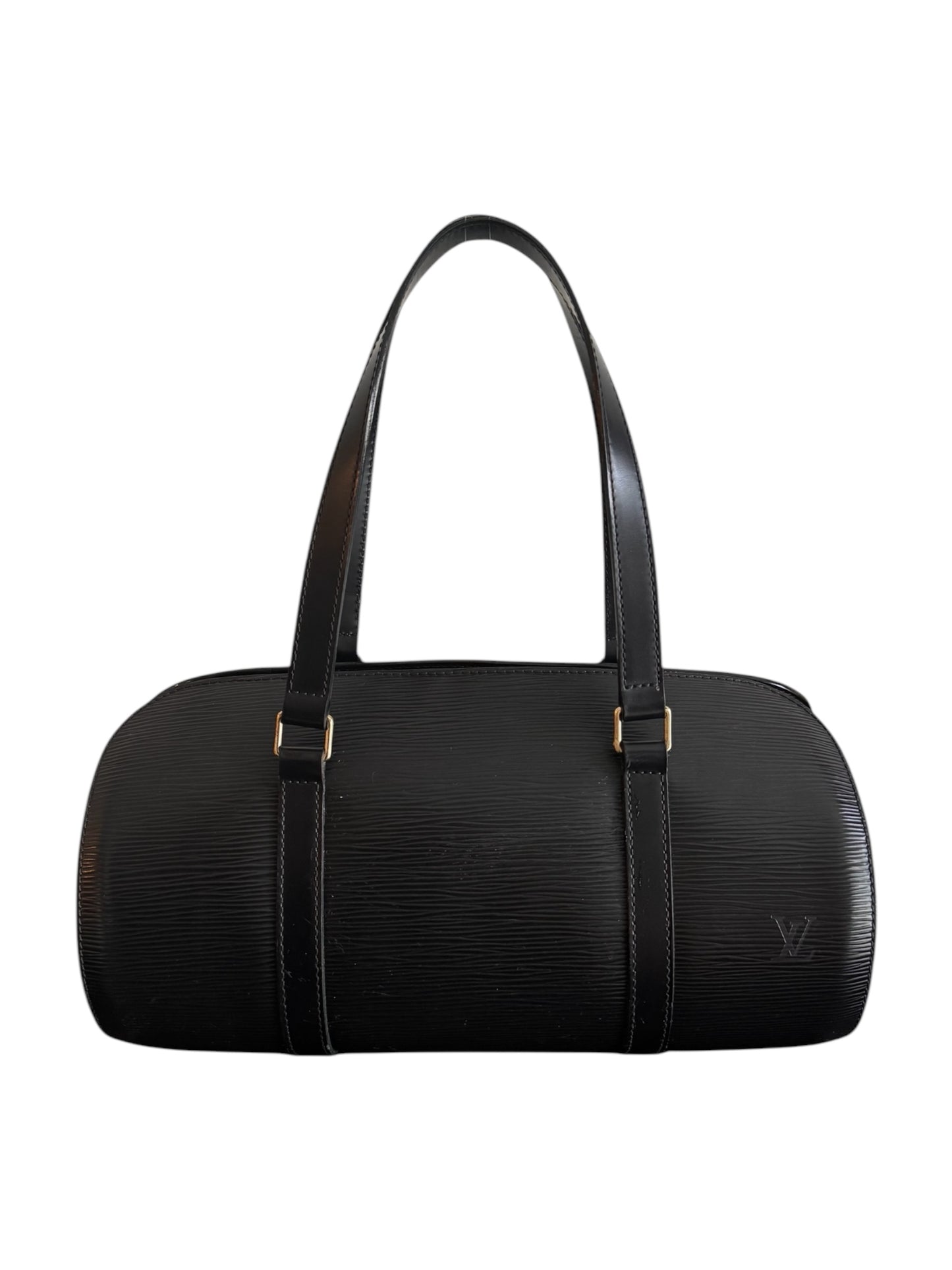 Vintage Louis Vuitton Soufflet Black Epi Leather Bag