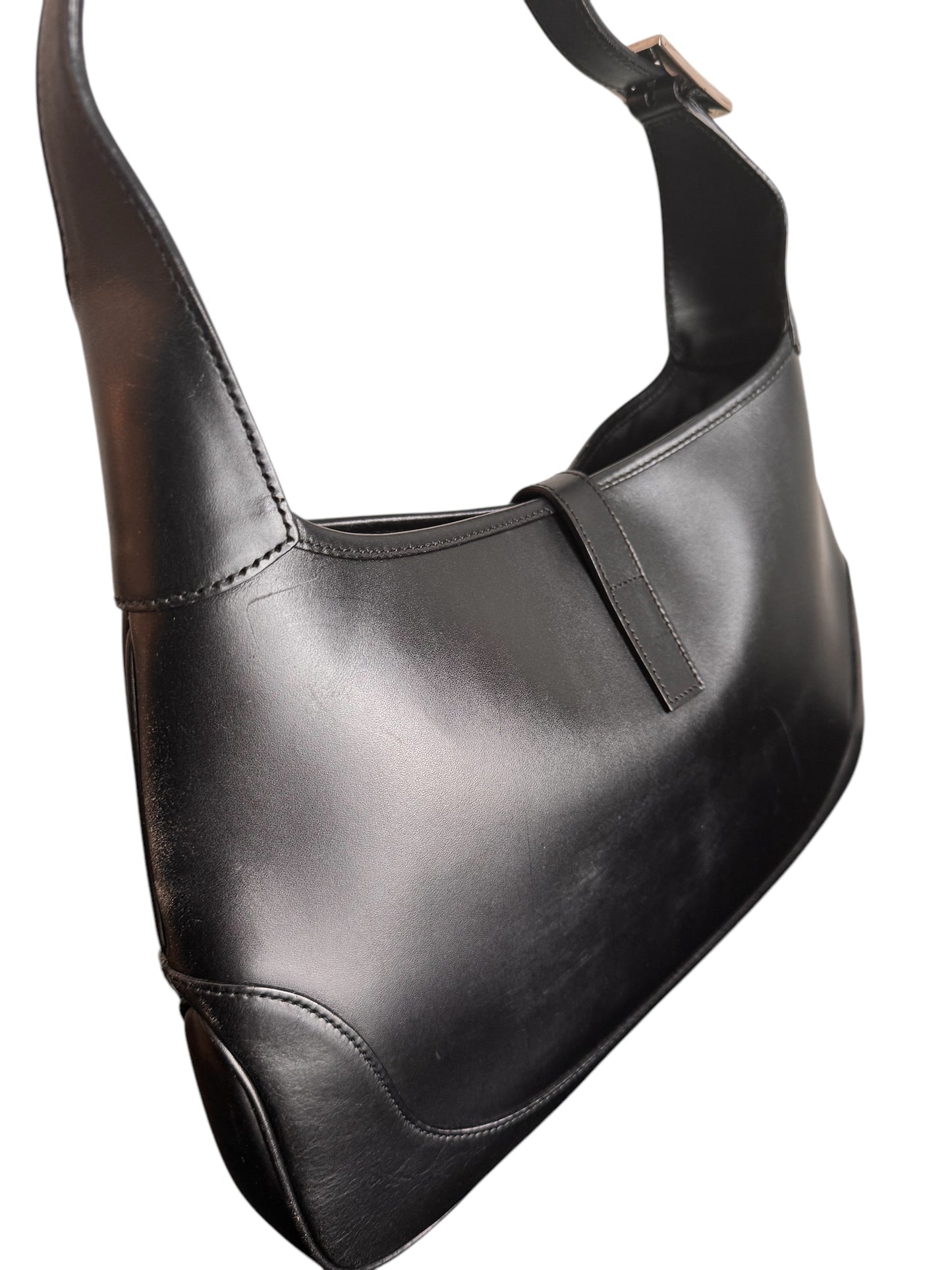 Vintage Gucci Black Leather Jackie Bag