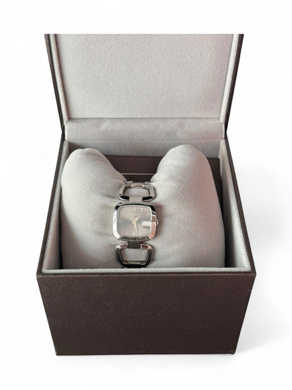 Gucci G Face Watch In Silver-tone Metal