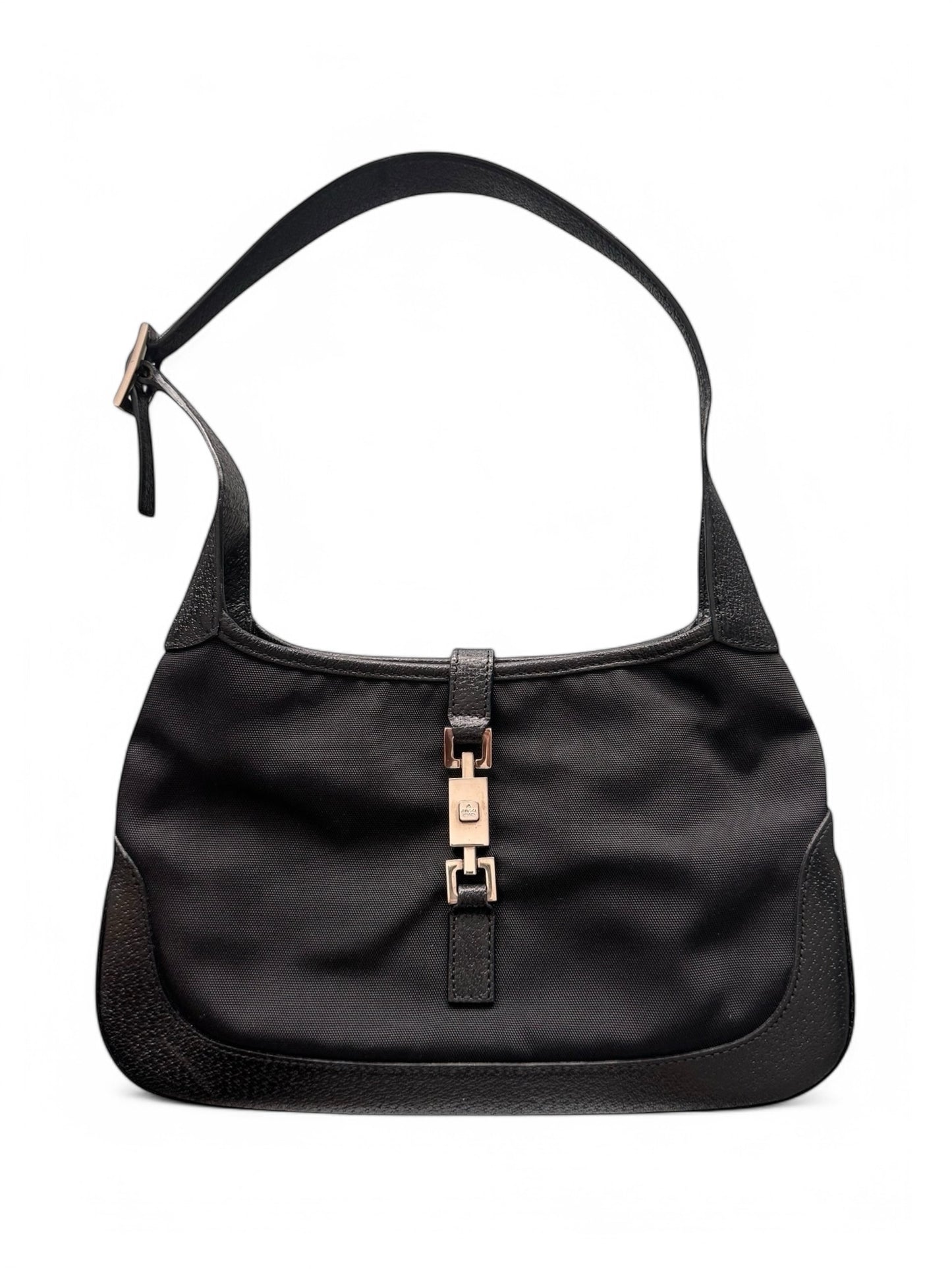 Vintage Gucci Black Leather Jackie Bag