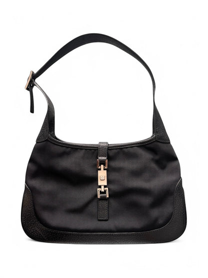 Vintage Gucci Black Leather Jackie Bag