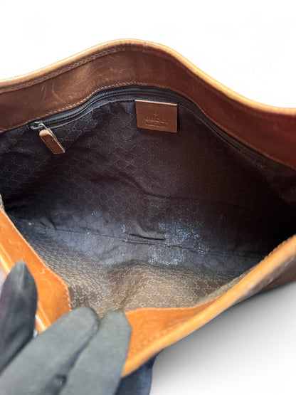 Vintage Gucci Brown Leather Jackie Bag