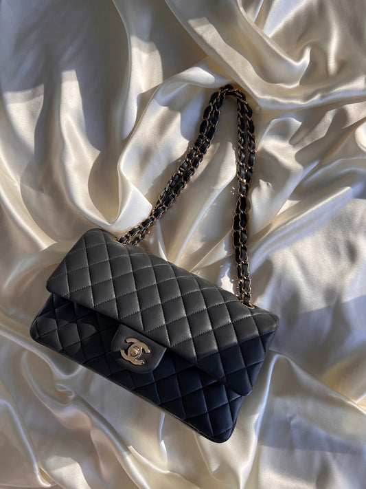 Chanel Classic Double Flap Bag Quilted Lambskin Medium